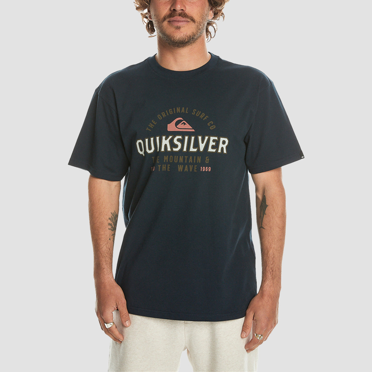 Quiksilver Floating Around T-Shirt Navy Blazer