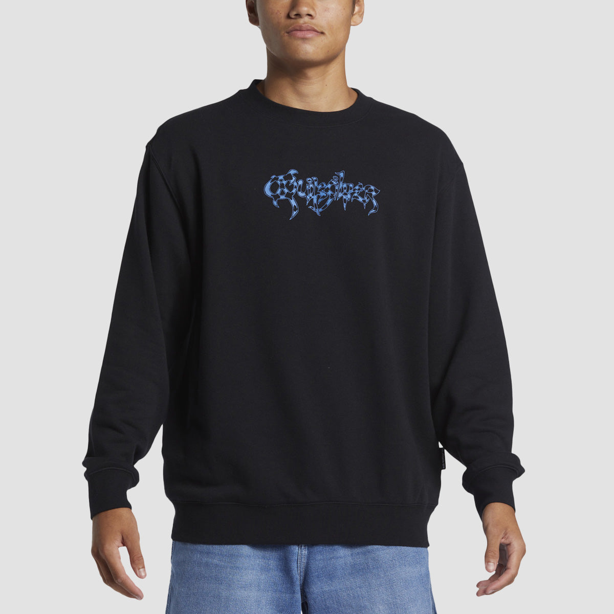 Quiksilver Graphic Crew Sweatshirt Black