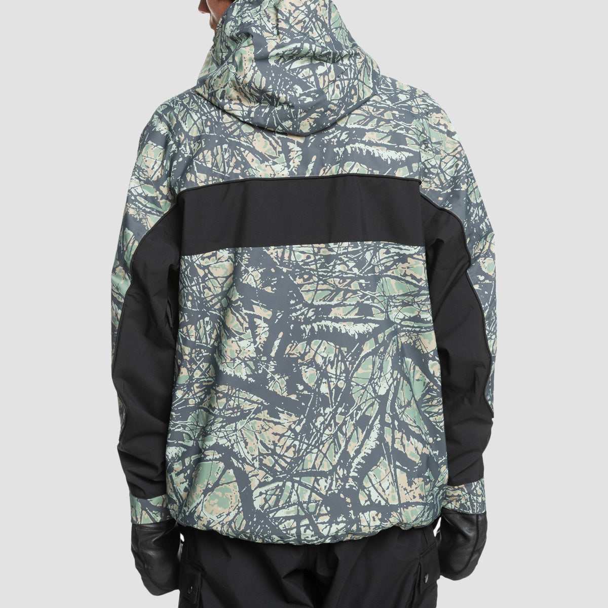 Quiksilver High Altitude 20K Snow Jacket Woodland Abstract Sea Spray