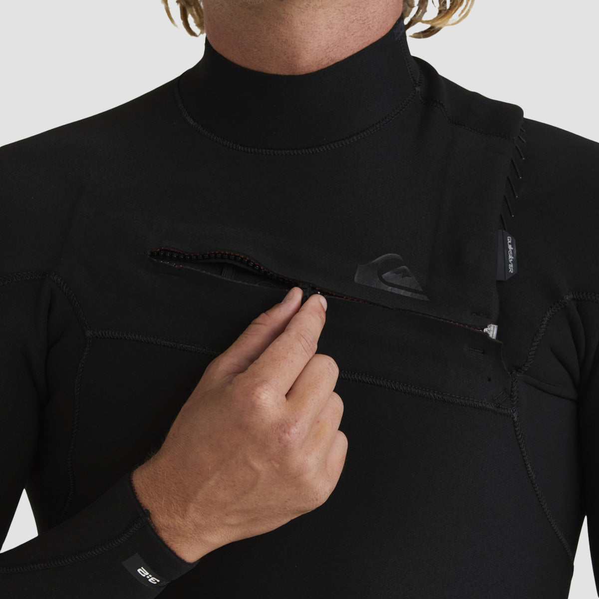 Quiksilver Highline 4/3mm GBS Chest Zip Wetsuit Black