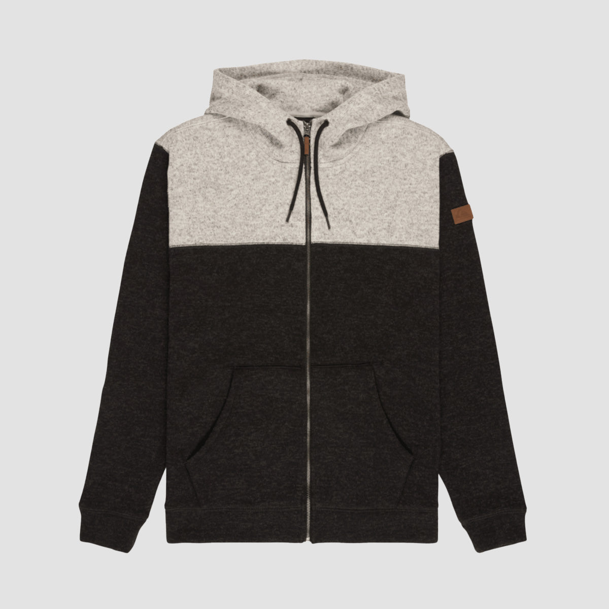Quiksilver Keller Block Zip Hoodie Black Heather