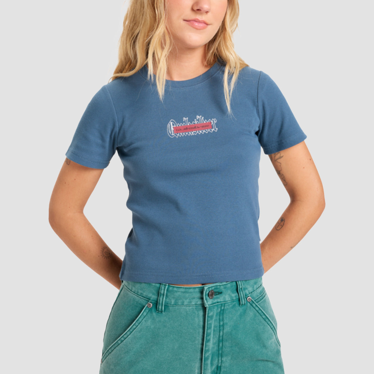 Quiksilver Mercury Fitted T-Shirt Orion Blue - Womens