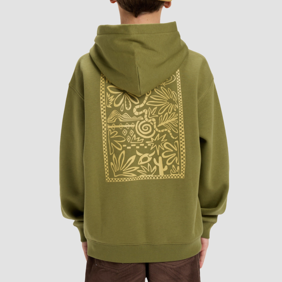 Quiksilver Salt Water Graphic Pullover Hoodie Loden Green - Kids
