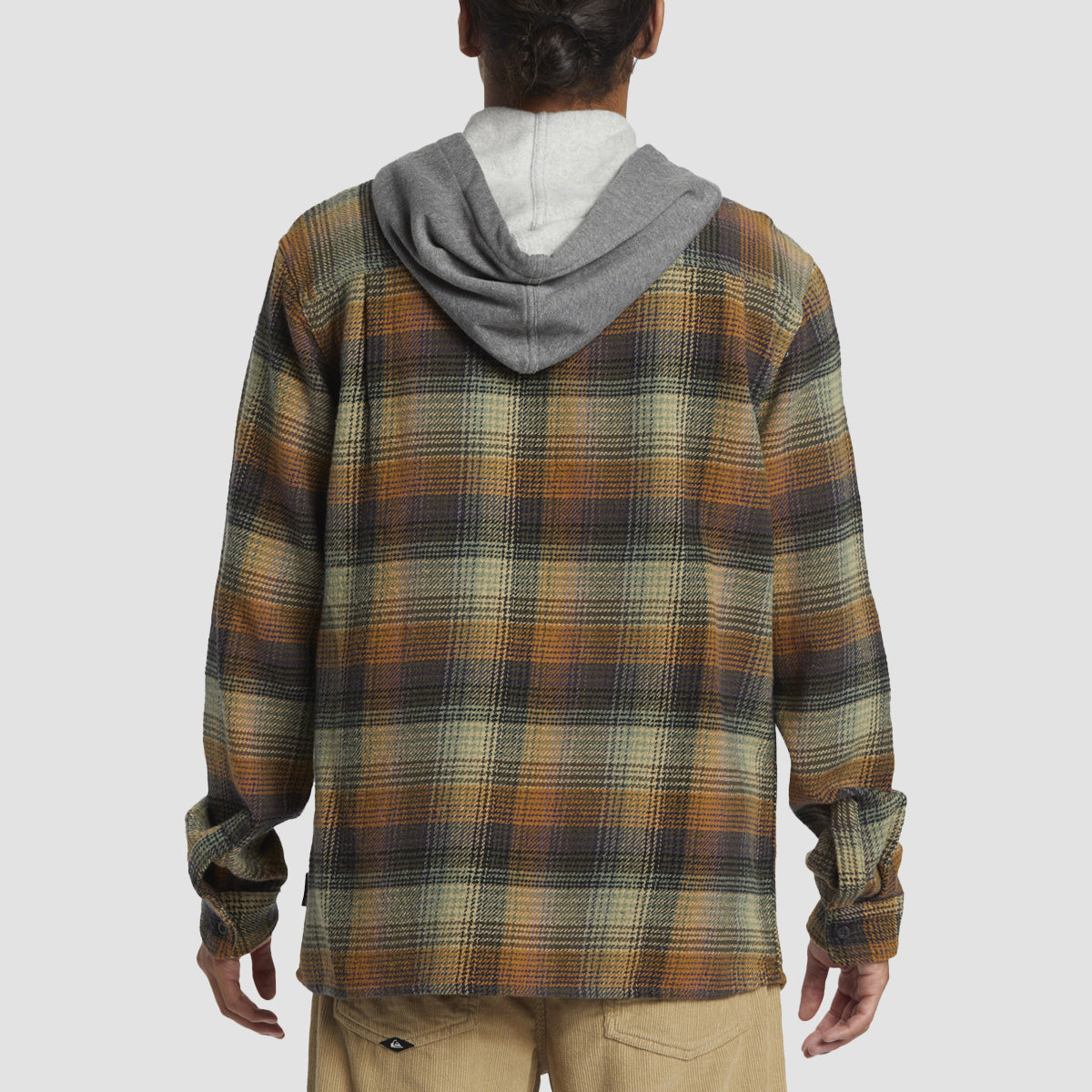 Quiksilver Sandbar Hooded Flannel Shirt Grapeleaf