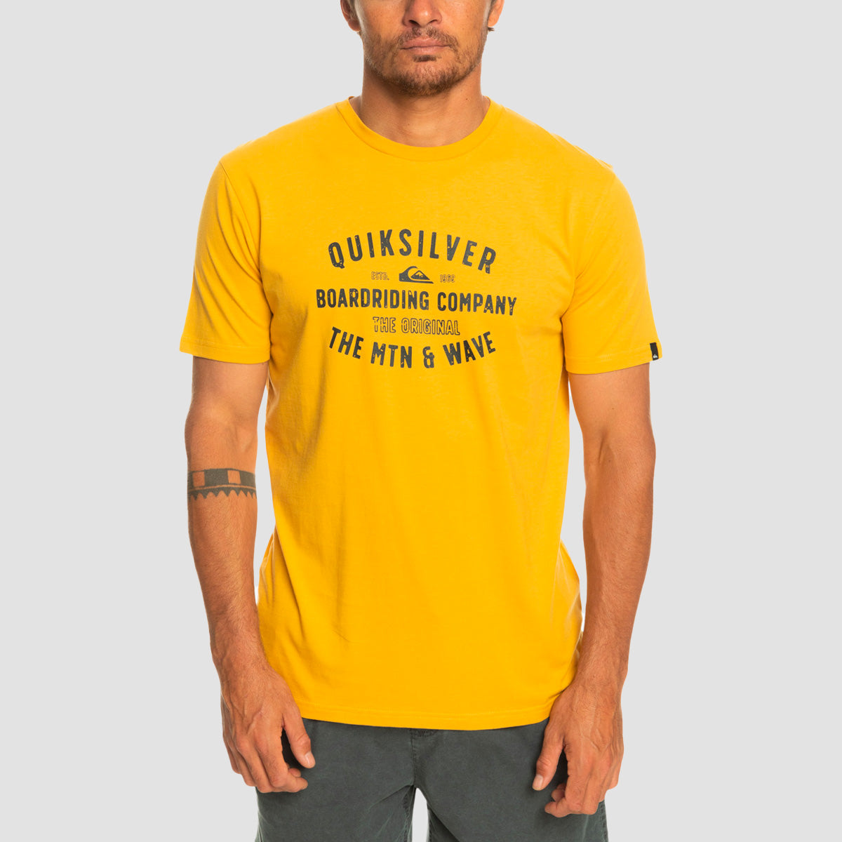 Quiksilver Surf Lockup T-Shirt Bright Gold