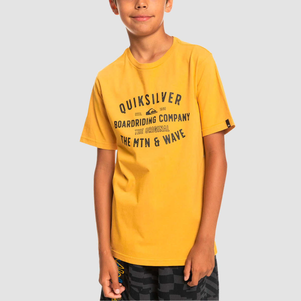 Quiksilver Surf Lockup T-Shirt Bright Gold - Kids