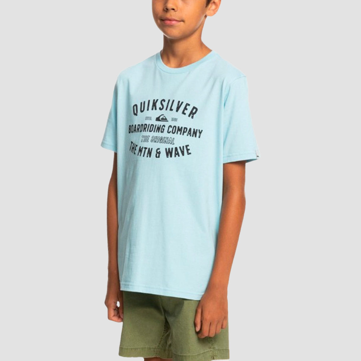 Quiksilver Surf Lockup T-Shirt Sky Blue - Kids