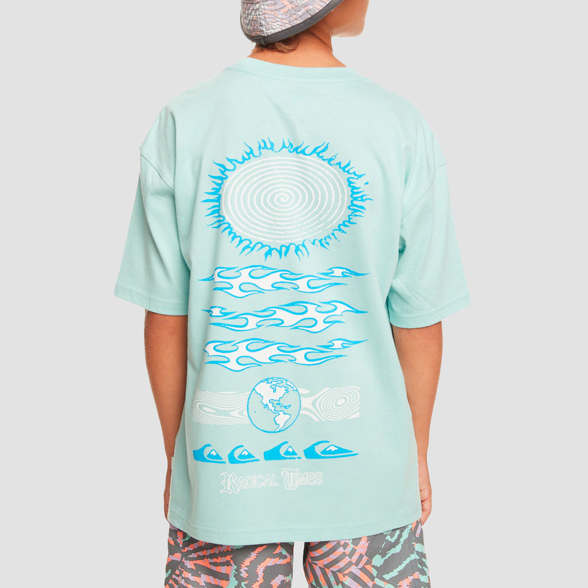 Quiksilver Visions T-Shirt Pastel Turquoise - Kids