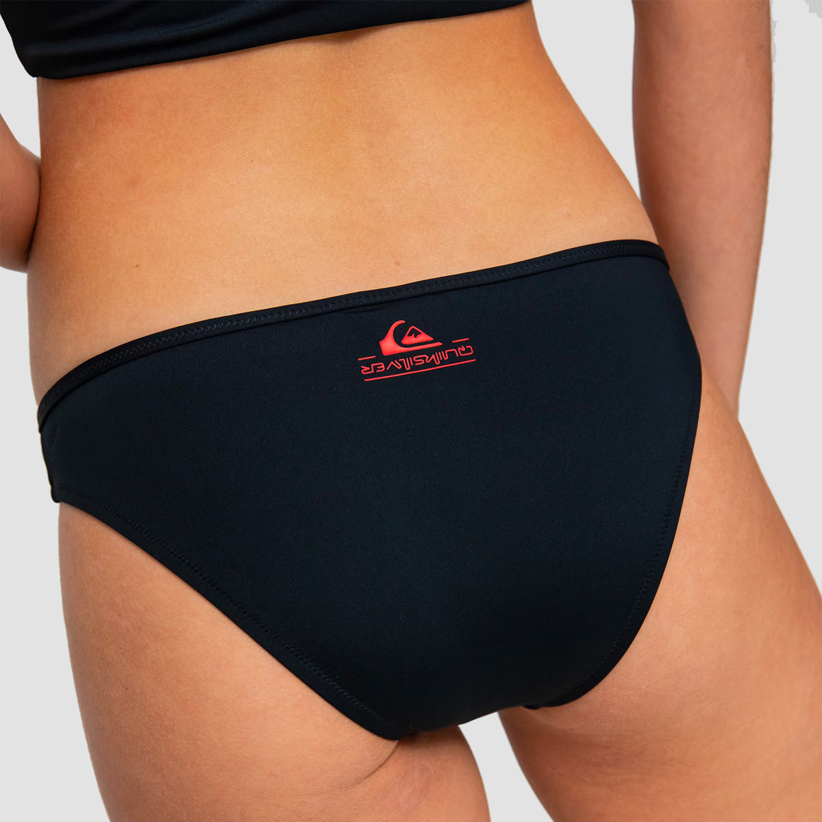 Quiksilver x Stranger Things Upside Down Bikini Bottoms Black - Womens