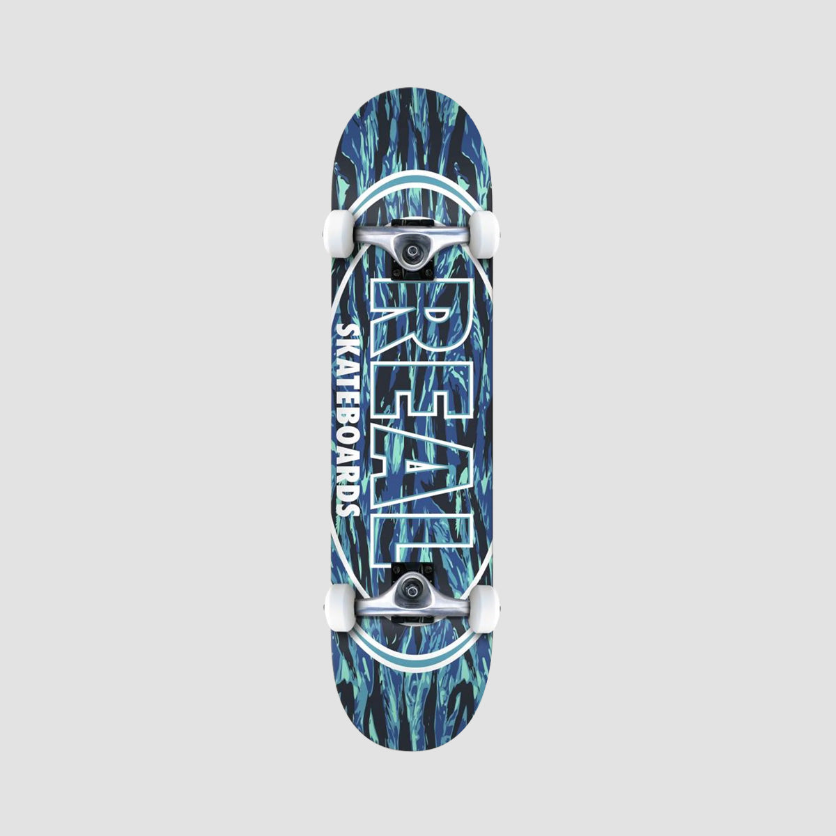 Real Stealth Oval Skateboard Blue - 7.75"