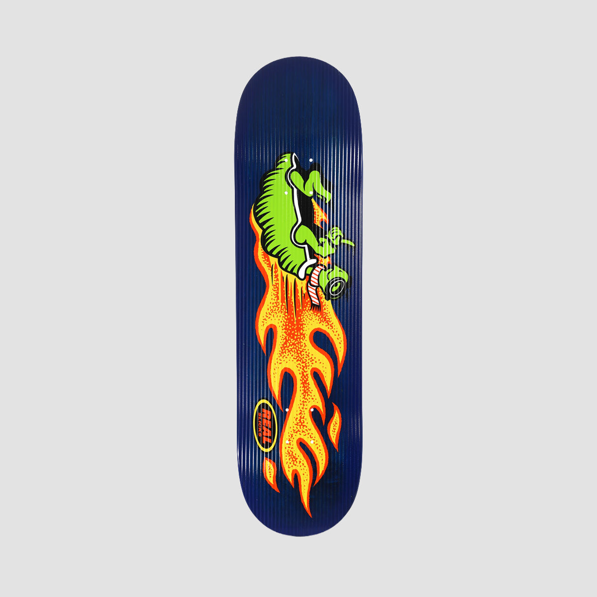 Real Team Slicks Skateboard Deck Blue - 8.5"