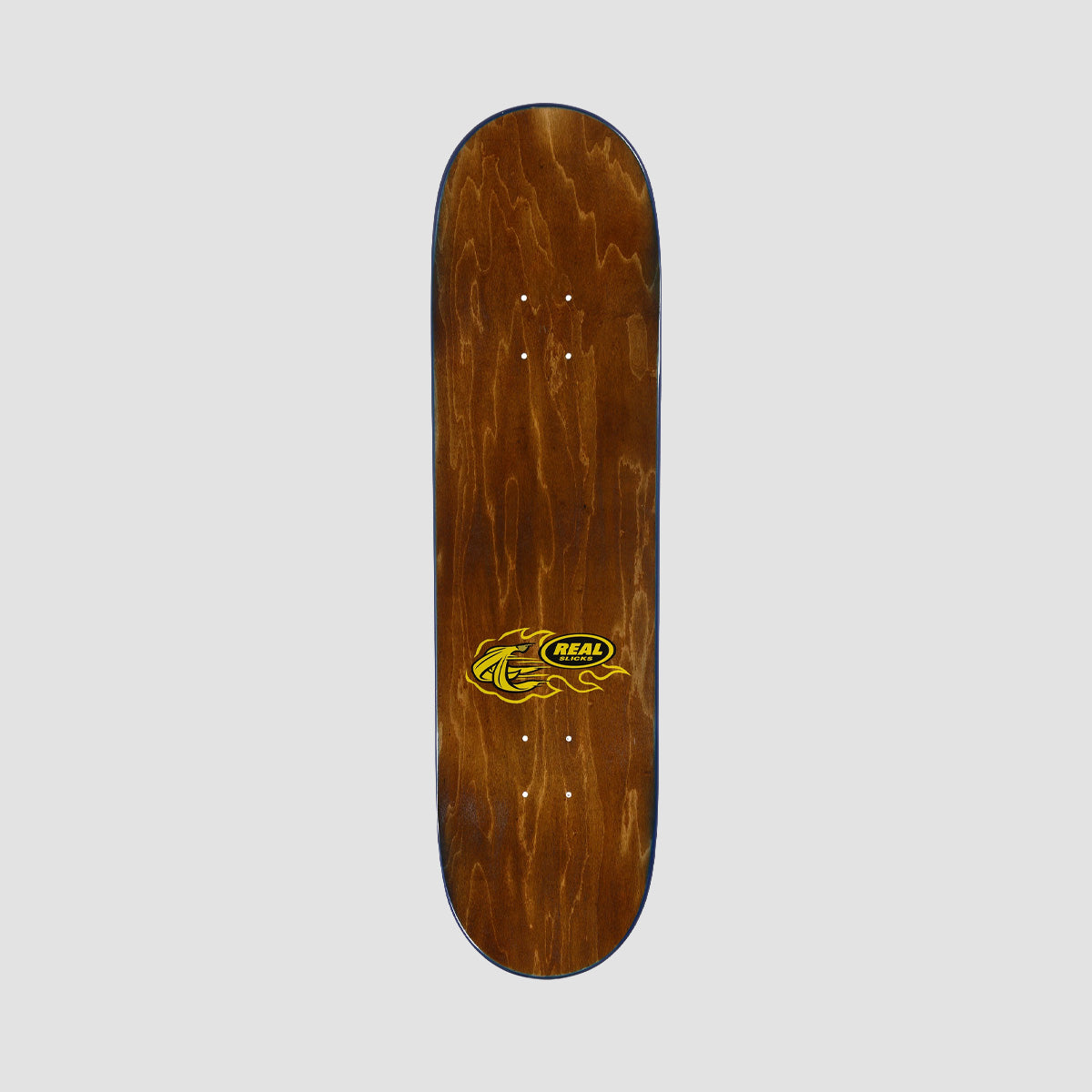 Real Team Slicks Skateboard Deck Blue - 8.5"