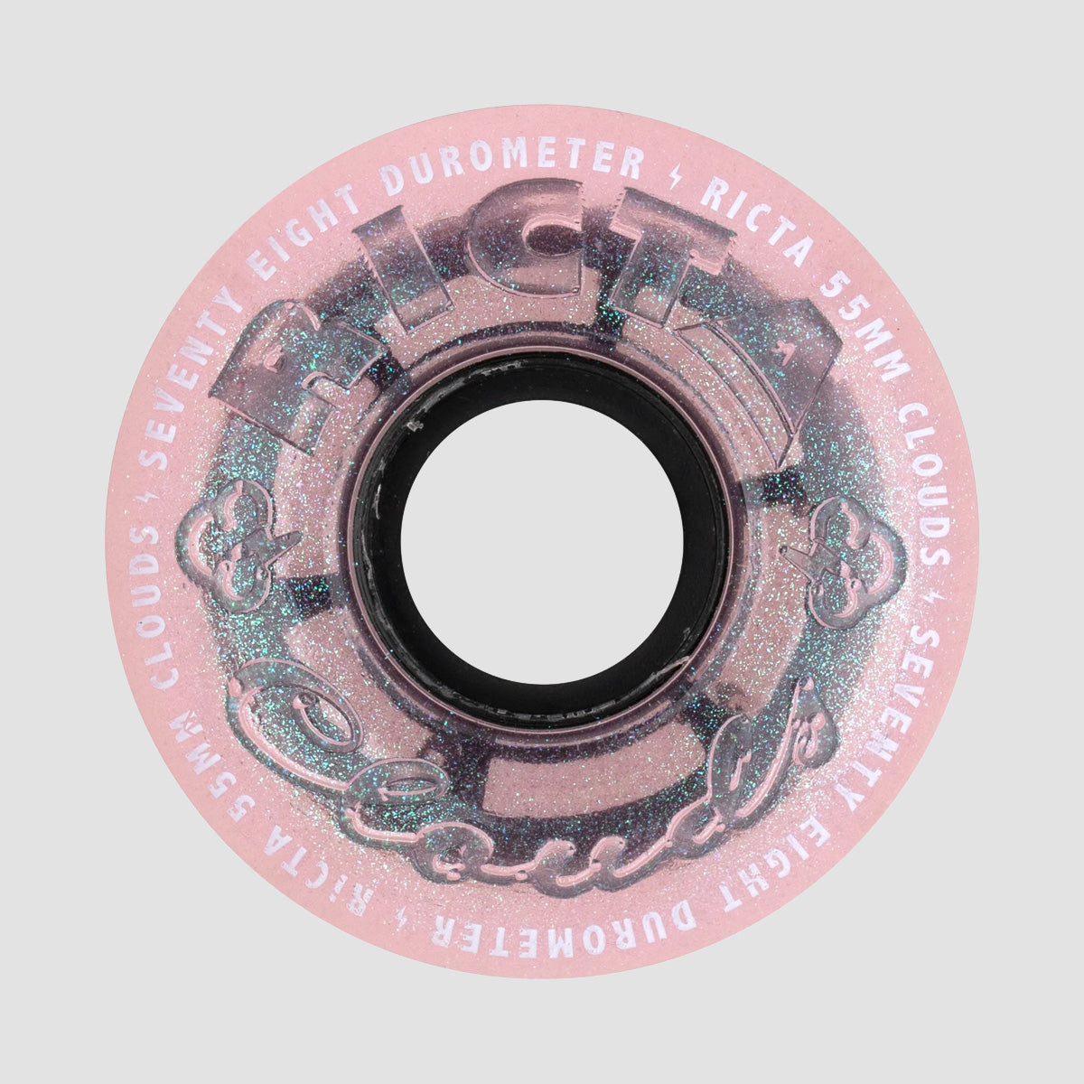 Ricta Clouds 78a Skateboard Wheels Iridescent Pink 55mm