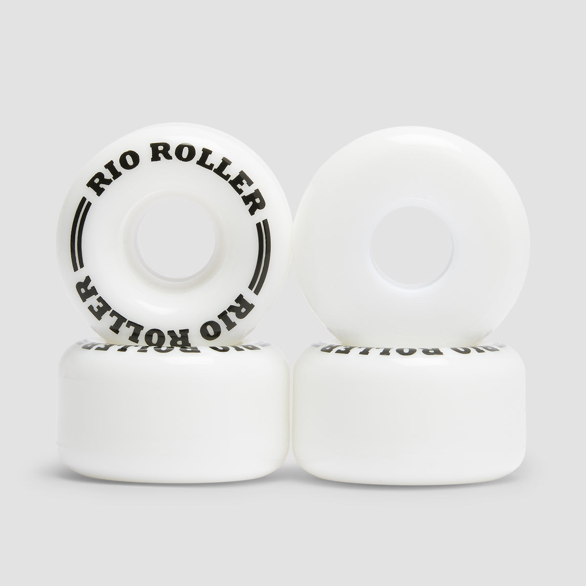 Rio Roller Coaster Wheels x4 White 62mm