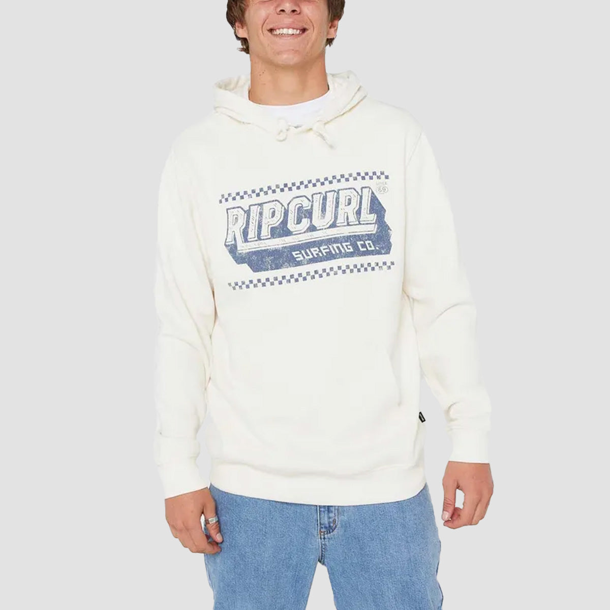 Rip Curl Down The Line Pullover Hoodie Bone