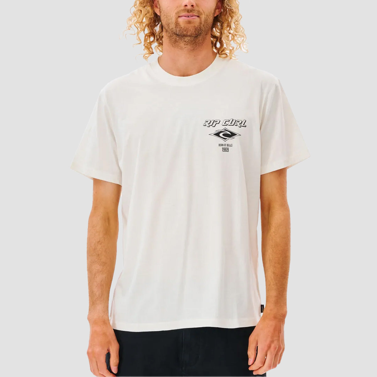 Rip Curl Fade Out Icon T-Shirt Bone