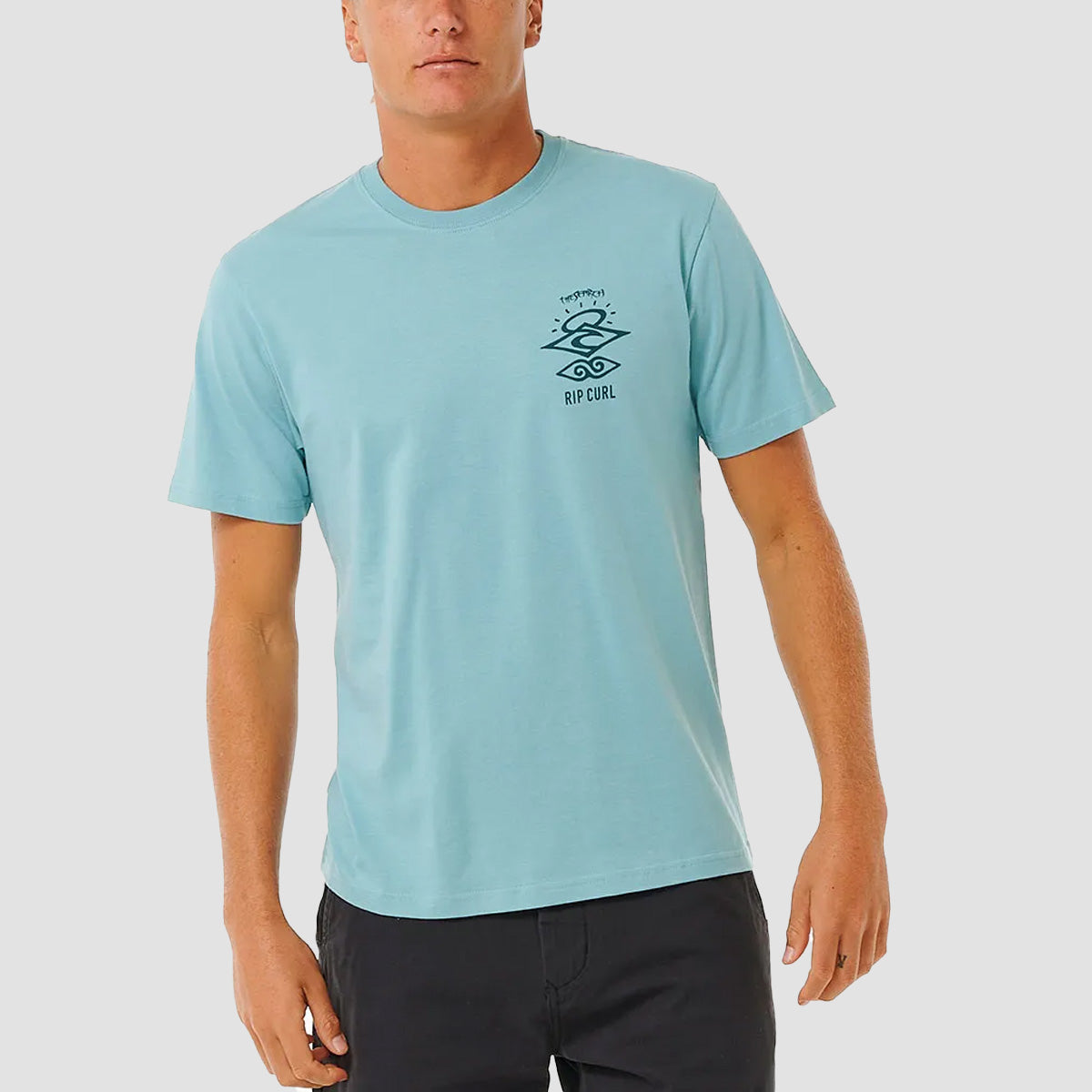 Rip Curl Search Icon T-Shirt Dusty Blue