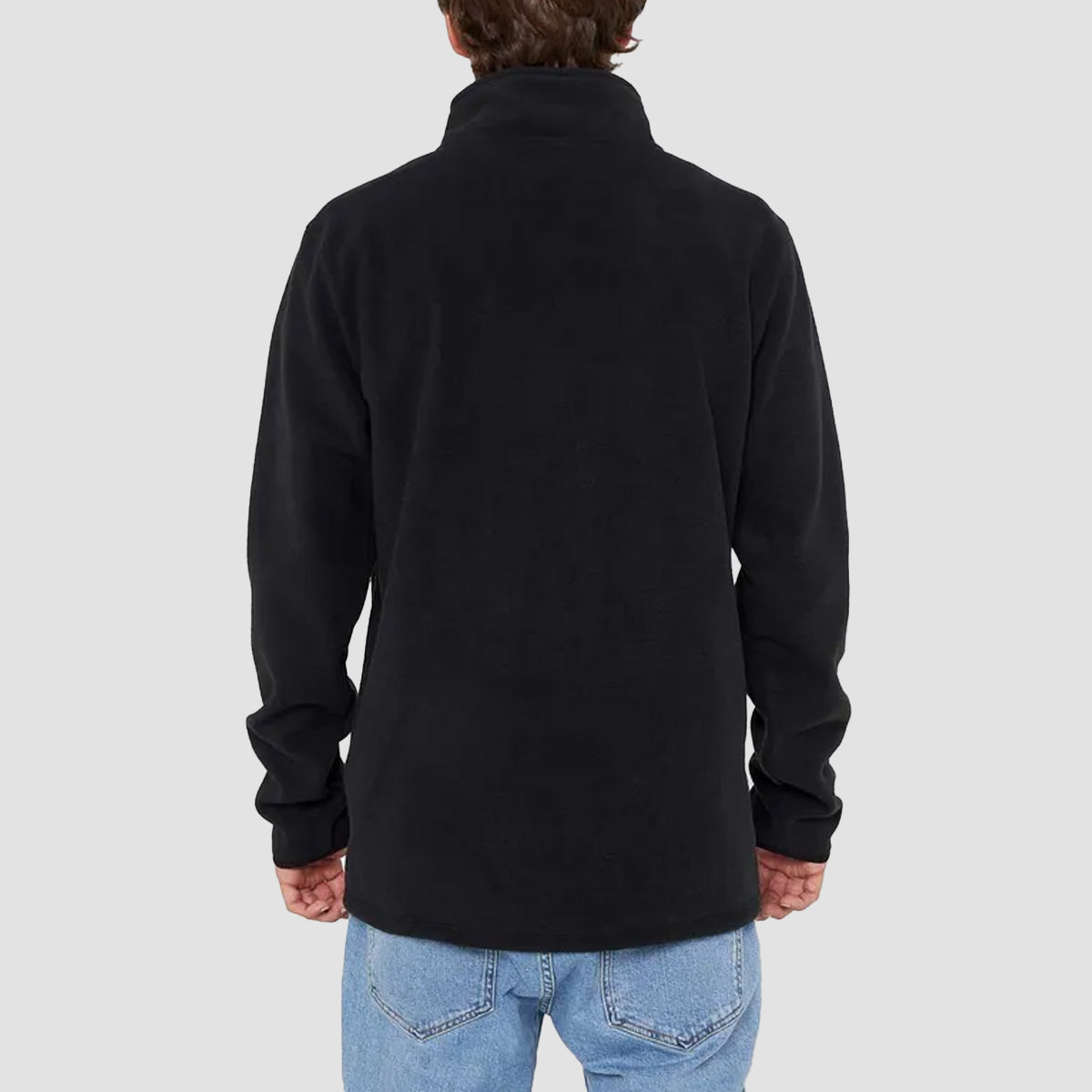Rip Curl Search Polar Fleece Crew Sweatshirt Black