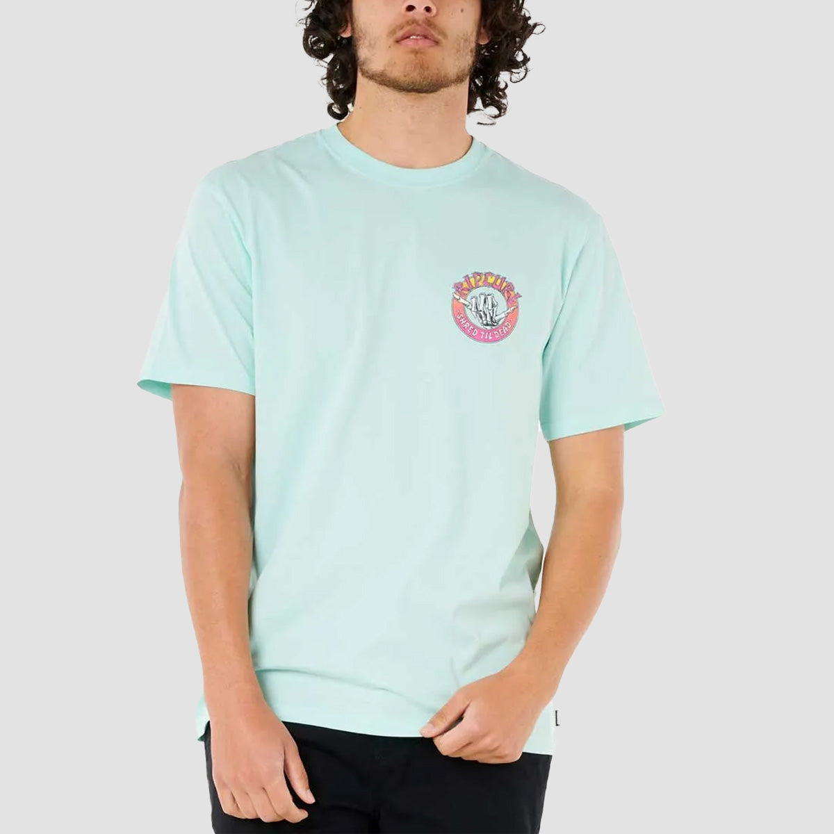 Rip Curl Shred Til T-Shirt Light Aqua