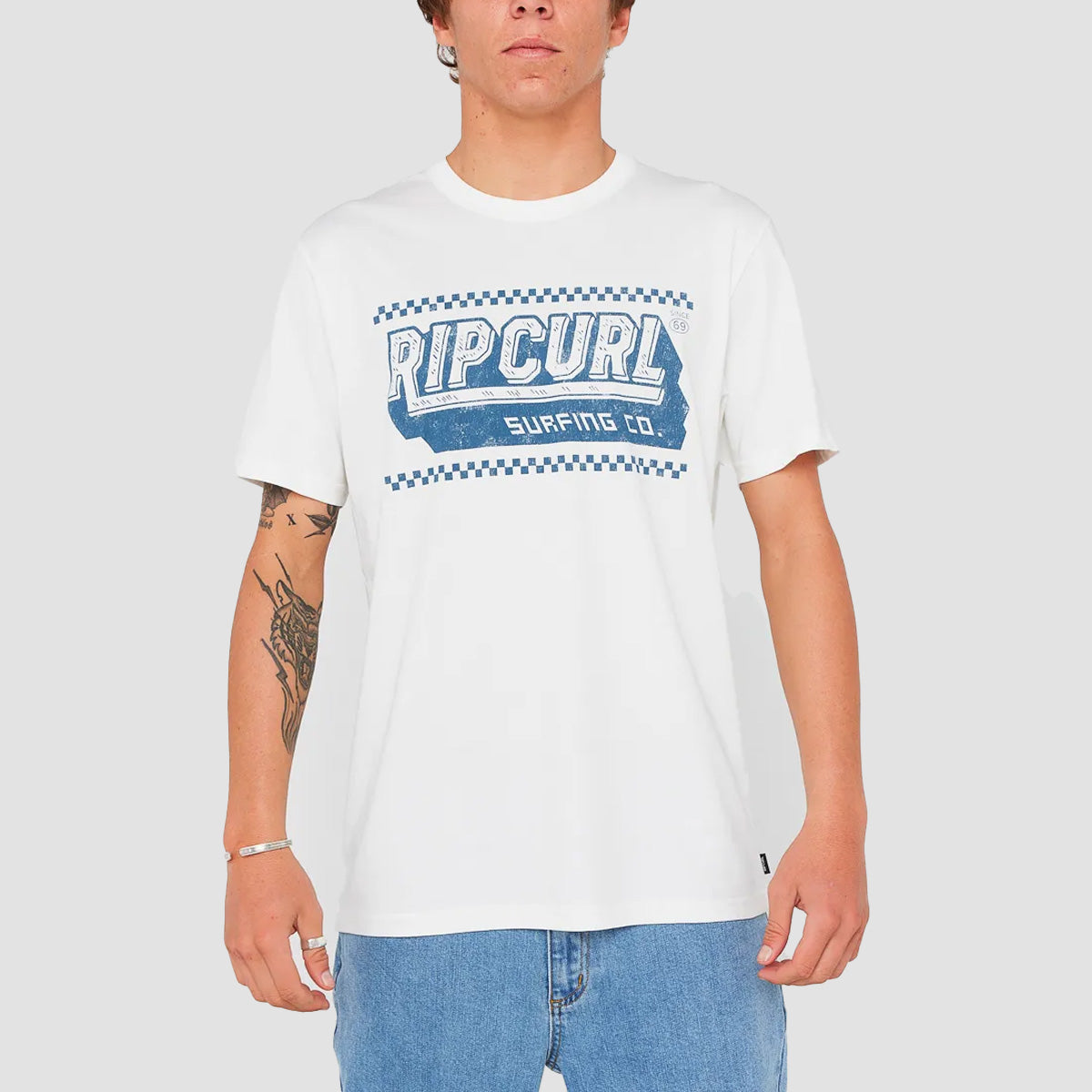 Rip Curl Sportline Invader T-Shirt Bone