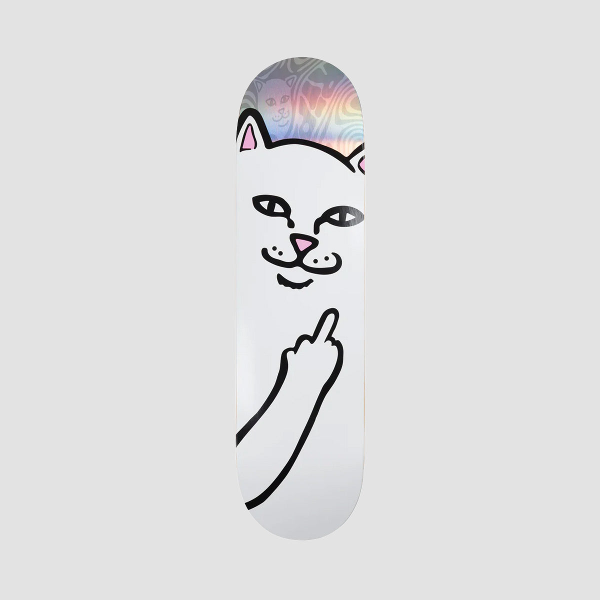 Ripndip Lord Nermal Hypnotic Skateboard Deck Silver - 8.25"