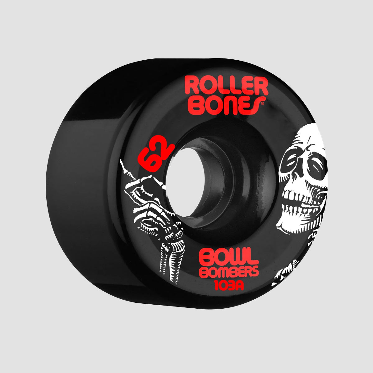 Rollerbones Bowl Bombers 103a Quad Wheels x8 Black 62mm