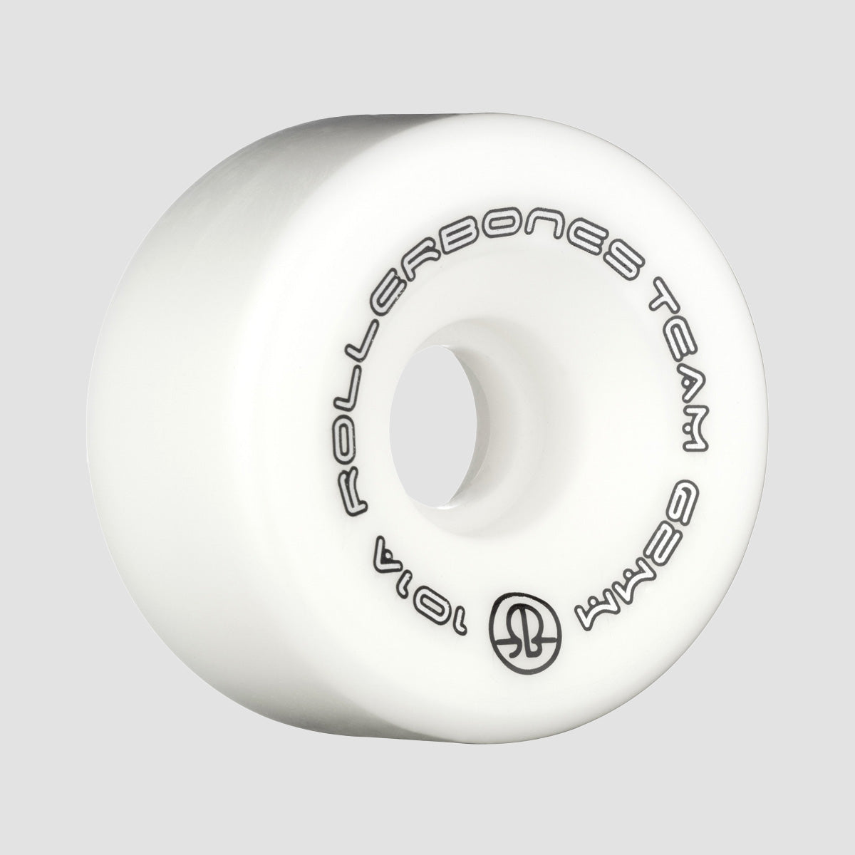 Rollerbones Team Logo 101a Quad Wheels x8 White 62mm