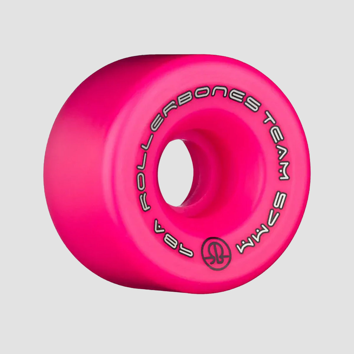 Rollerbones Team Logo 98a Quad Wheels x8 Pink 57mm