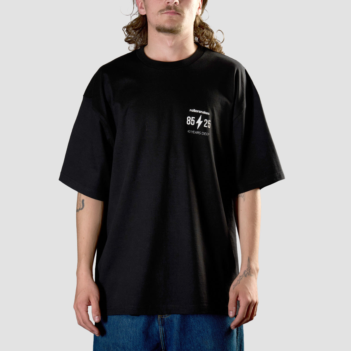 Rollersnakes Lewis Oversize T-Shirt Black