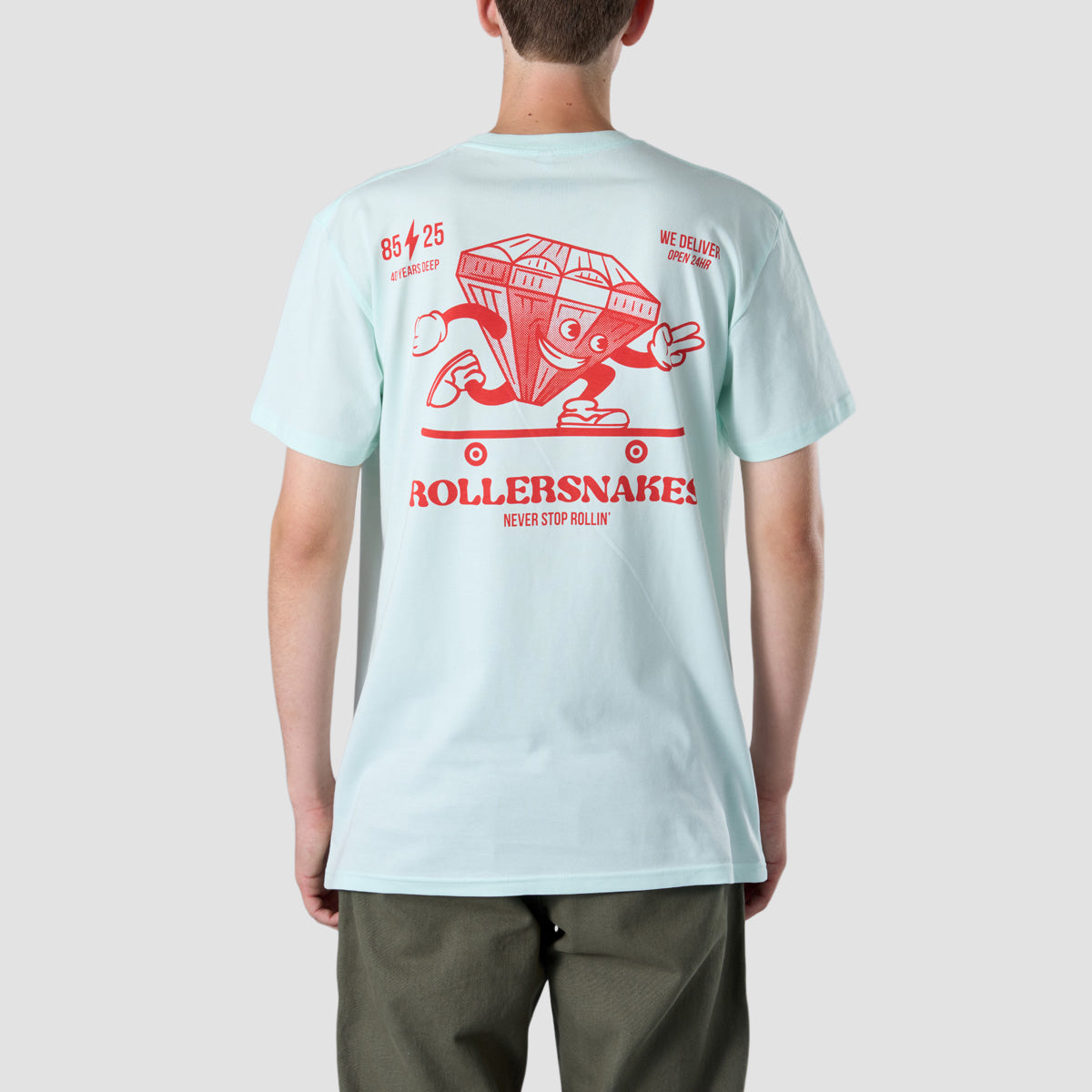 Rollersnakes Ruby Guy T-Shirt Seafoam