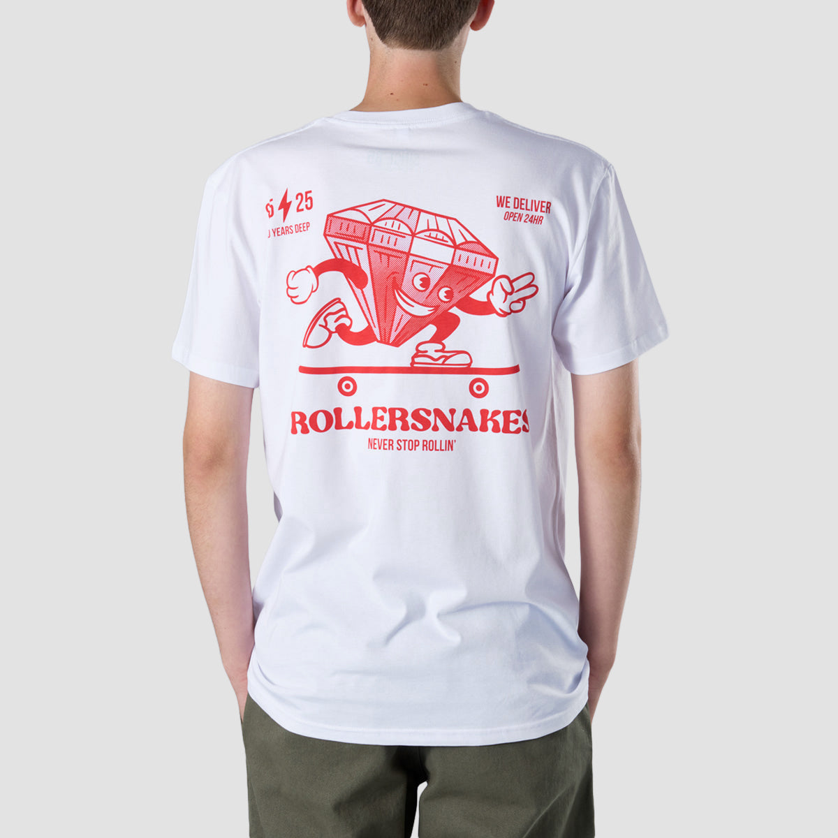 Rollersnakes Ruby Guy T-Shirt White