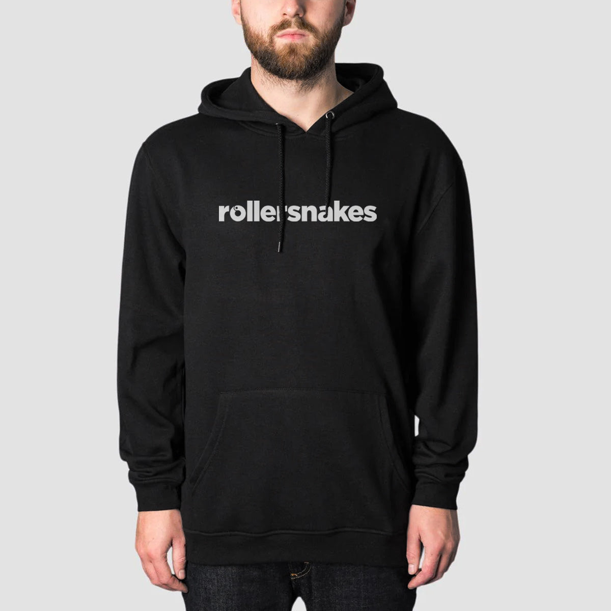 Rollersnakes WordMark Pullover Hoodie Black