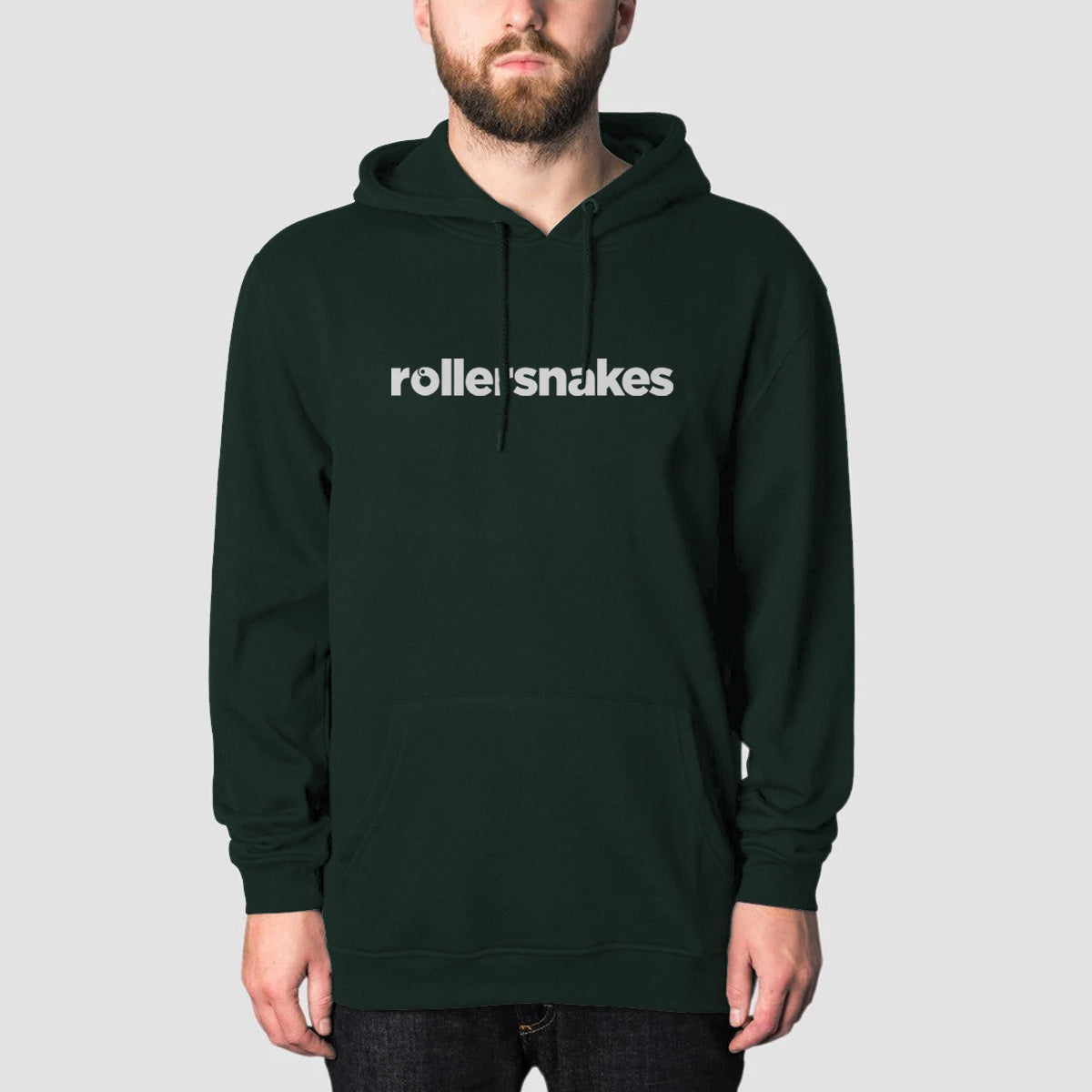 Rollersnakes WordMark Pullover Hoodie Forest