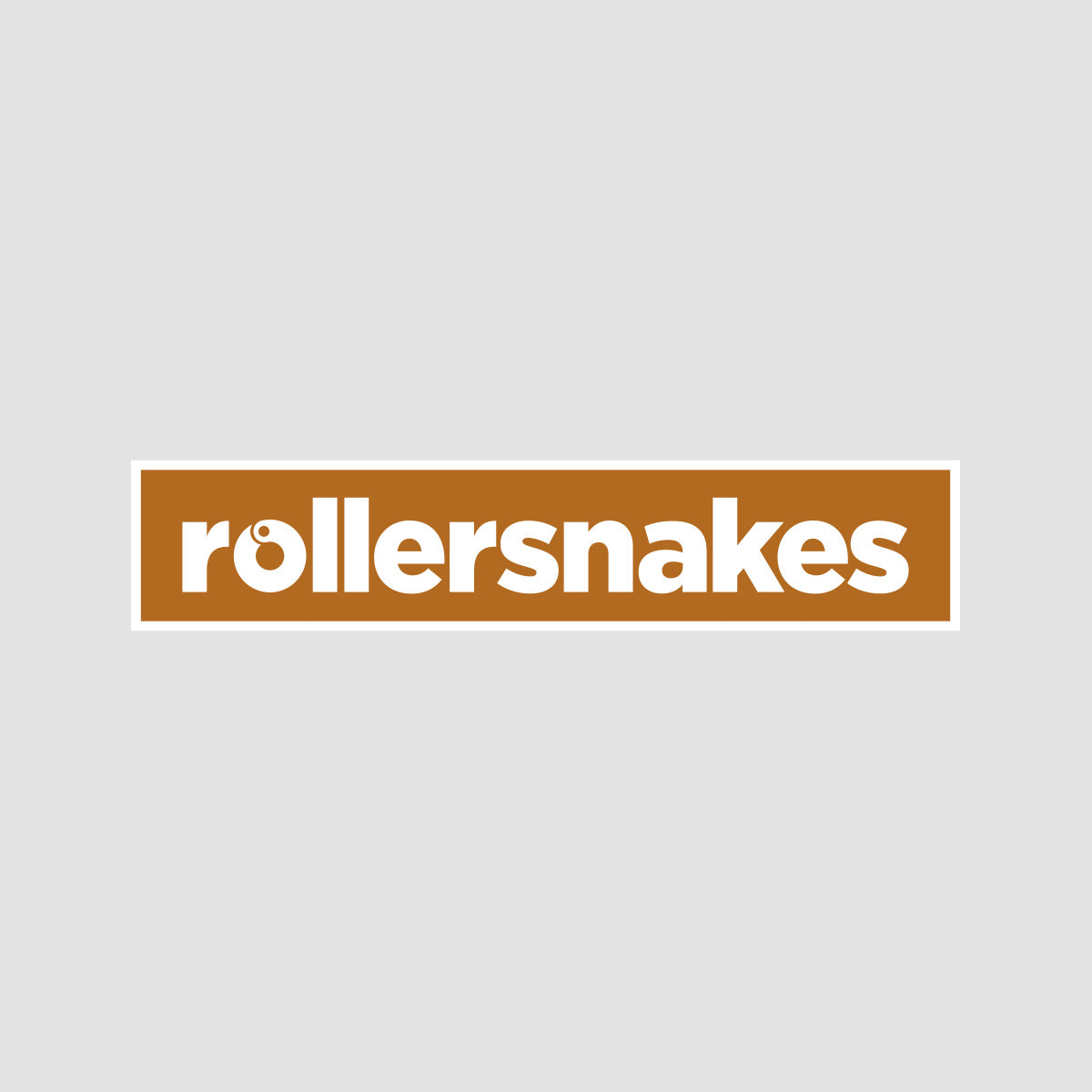 Rollersnakes WordMark Sticker Hamilton Brown 200x41mm