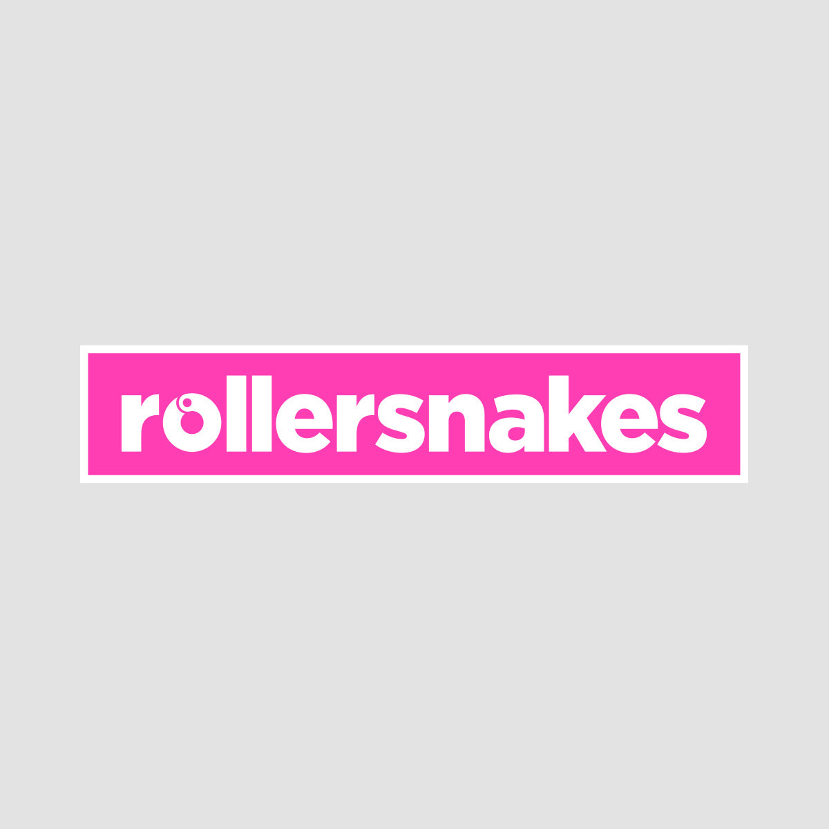 Rollersnakes WordMark Sticker Neon Pink 200x40mm