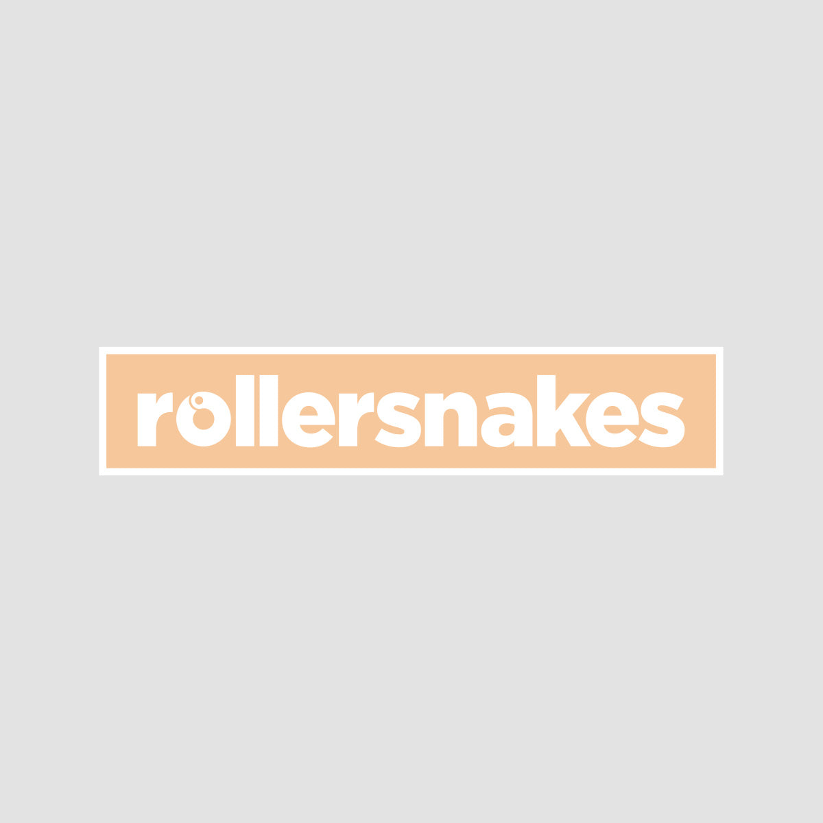 Rollersnakes WordMark Sticker Peach Fuzz 200x41mm