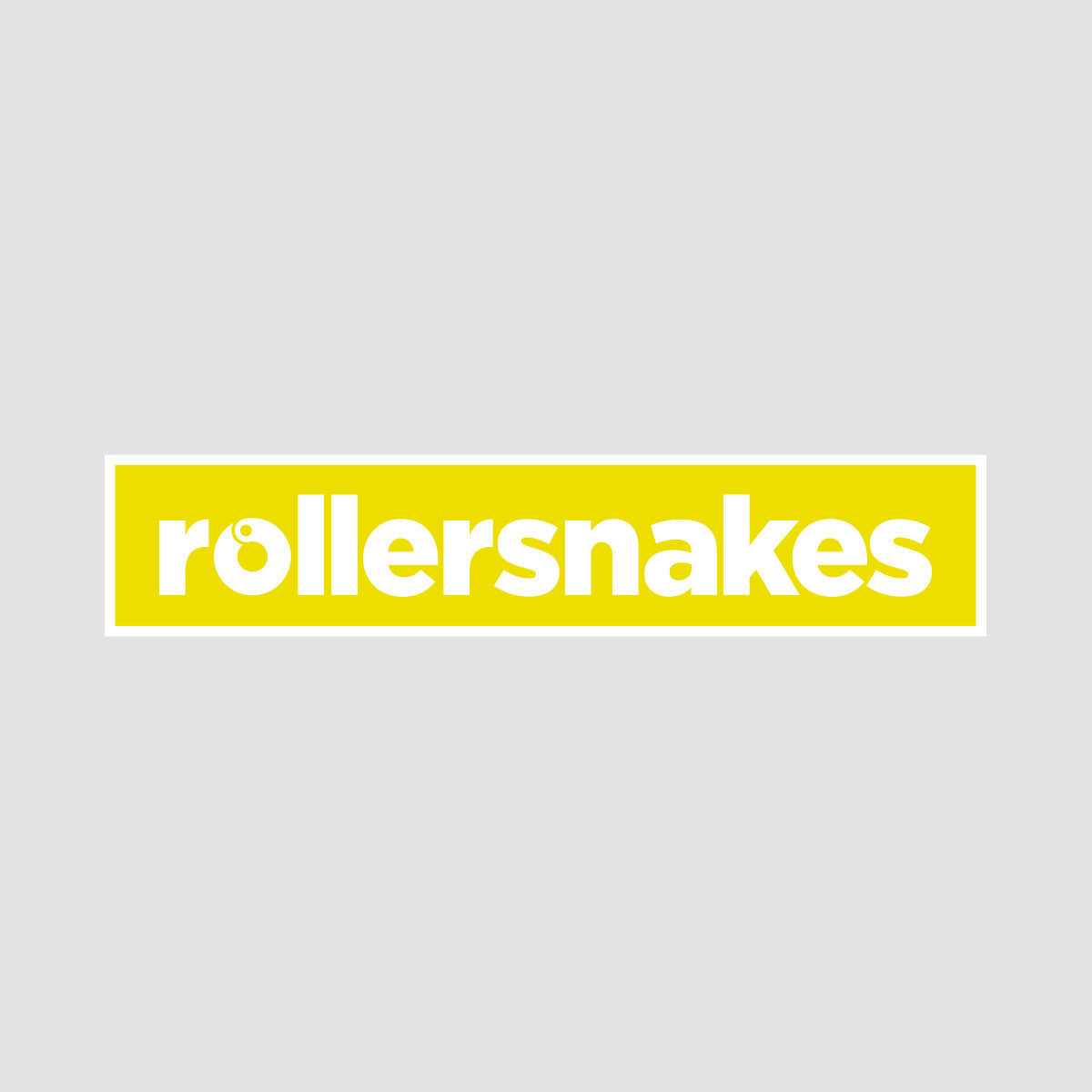 Rollersnakes WordMark Sticker Super Lemon 200x41mm