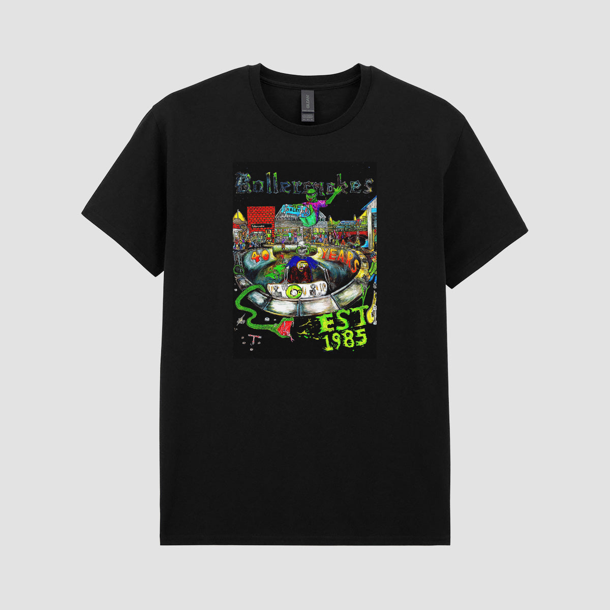 Rollersnakes Zah Zah T-Shirt Black
