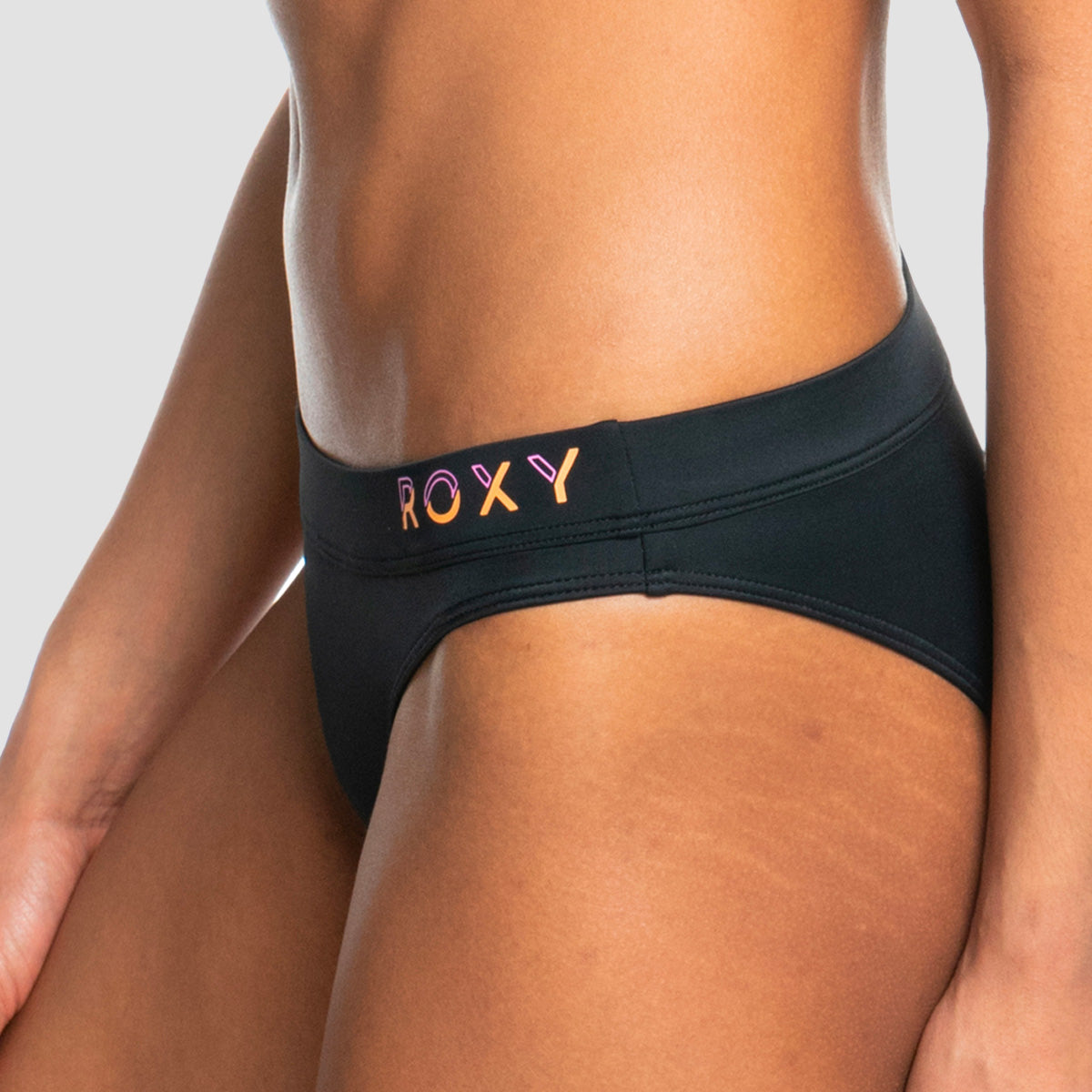 Roxy Active Bikini Bottoms Anthracite - Womens