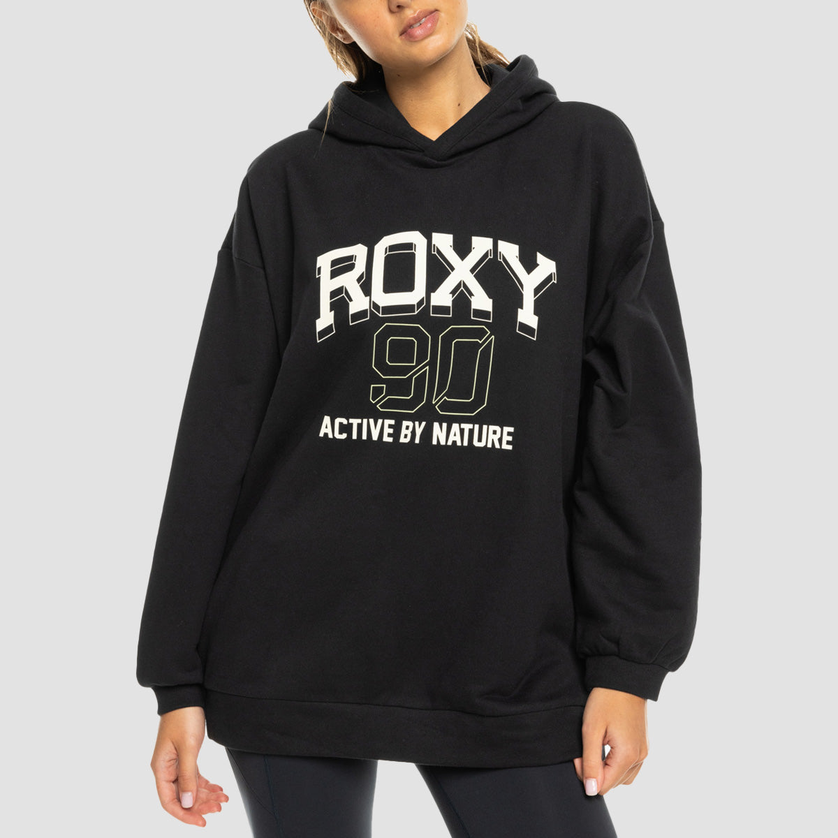 Roxy Essential Energy Pullover Hoodie True Black - Womens