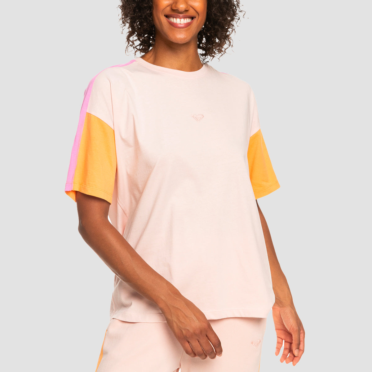 Roxy Essential Energy T-Shirt Peach Whip - Womens