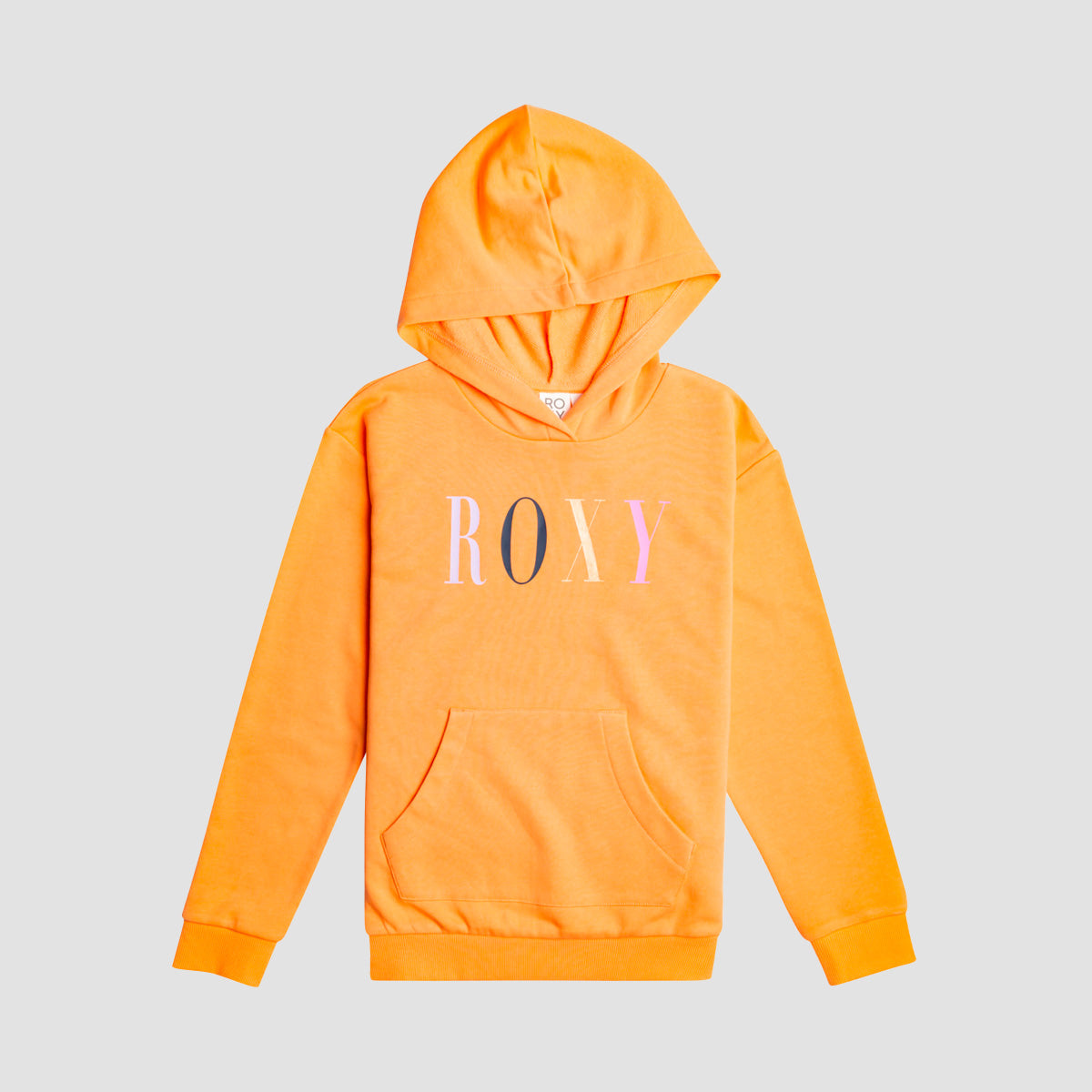 Roxy Happiness Forever Pullover Hoodie Mock Orange - Girls