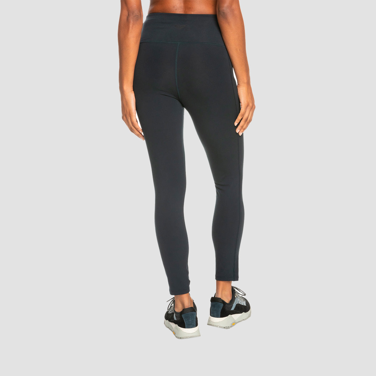 Roxy Heart Into It Ankle Sports Leggings Anthracite - Womens