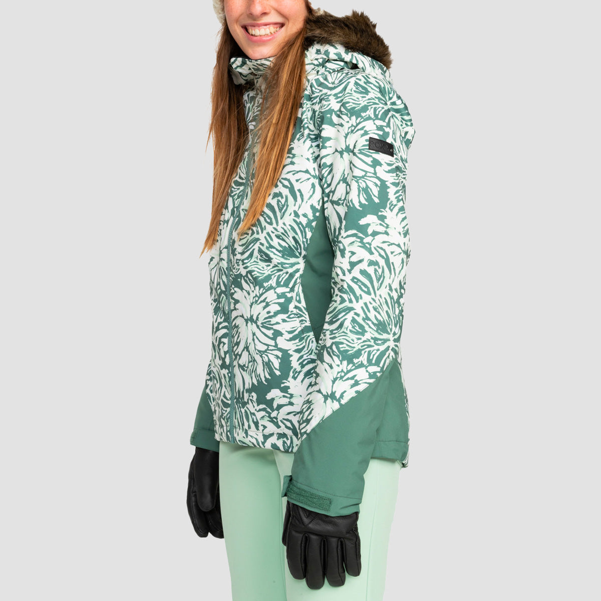 Roxy Jet Ski Premium 15K Snow Jacket Dark Forest Wild - Womens