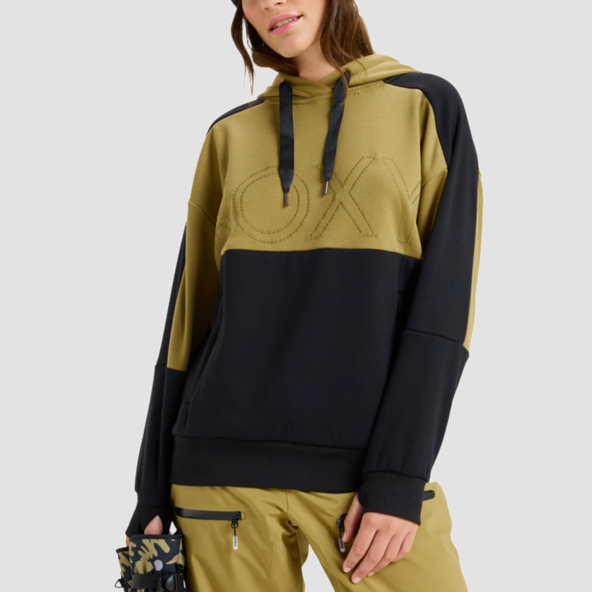 Roxy Liberty Snow Pullover Hoodie True Black - Womens