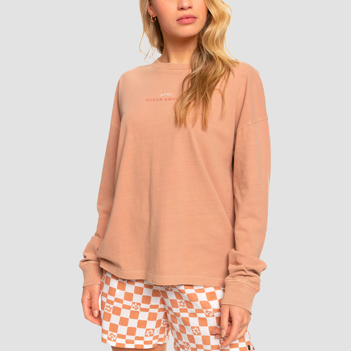 Roxy Love Sunset Longsleeve T-Shirt Cork - Womens