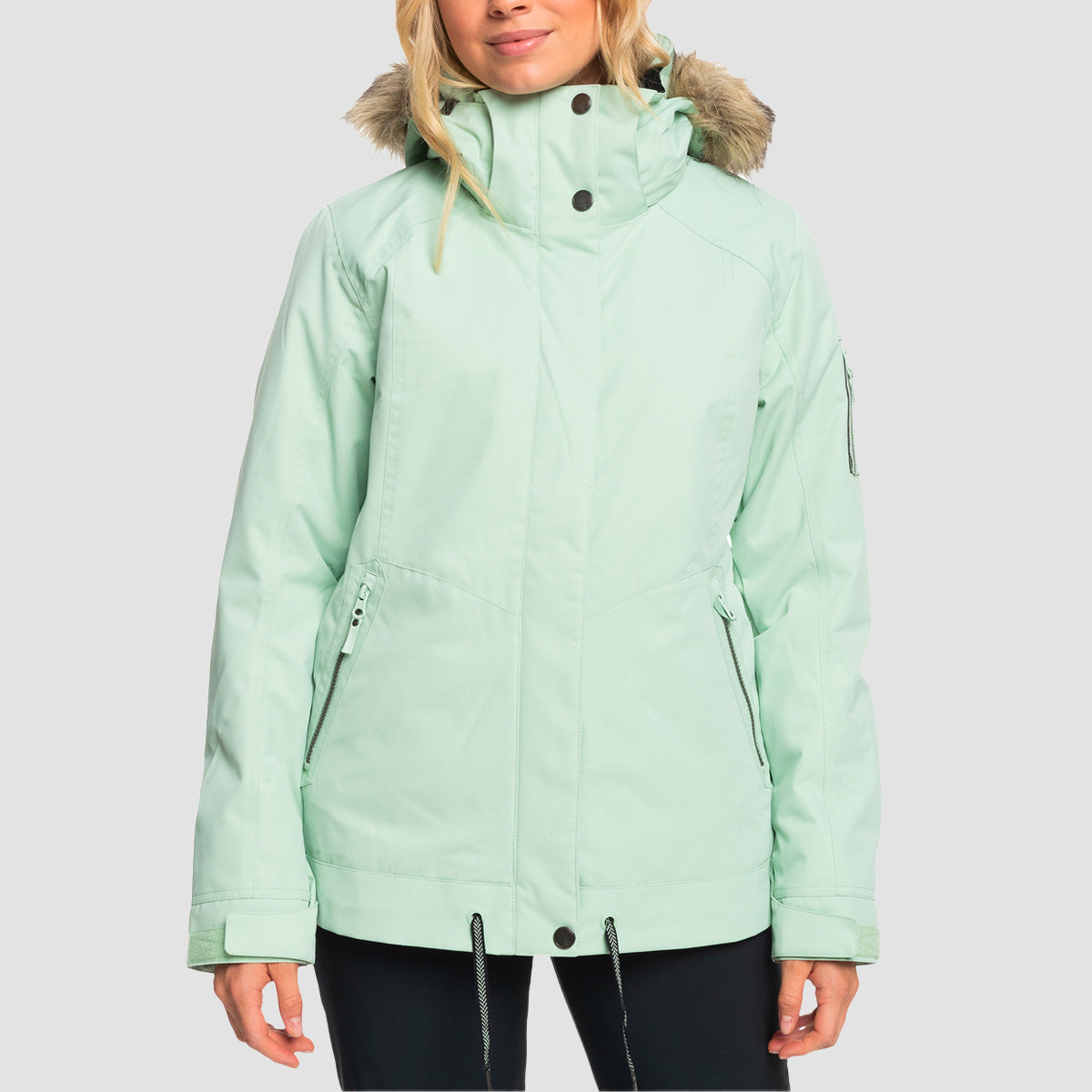 Roxy Meade 10K Snow Jacket Cameo Green - Womens