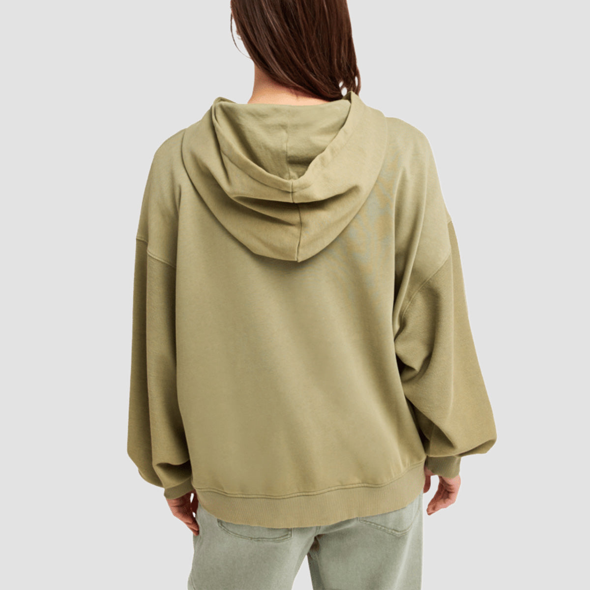 Roxy Power Of Nature Pullover Hoodie Oil Green - Womens