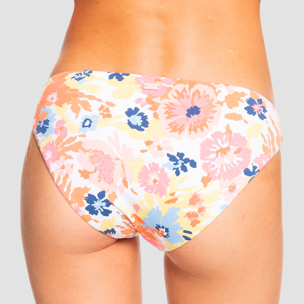 Roxy Printed Beach Classics Hipster Bikini Bottoms Bright White Floral Escape S - Womens