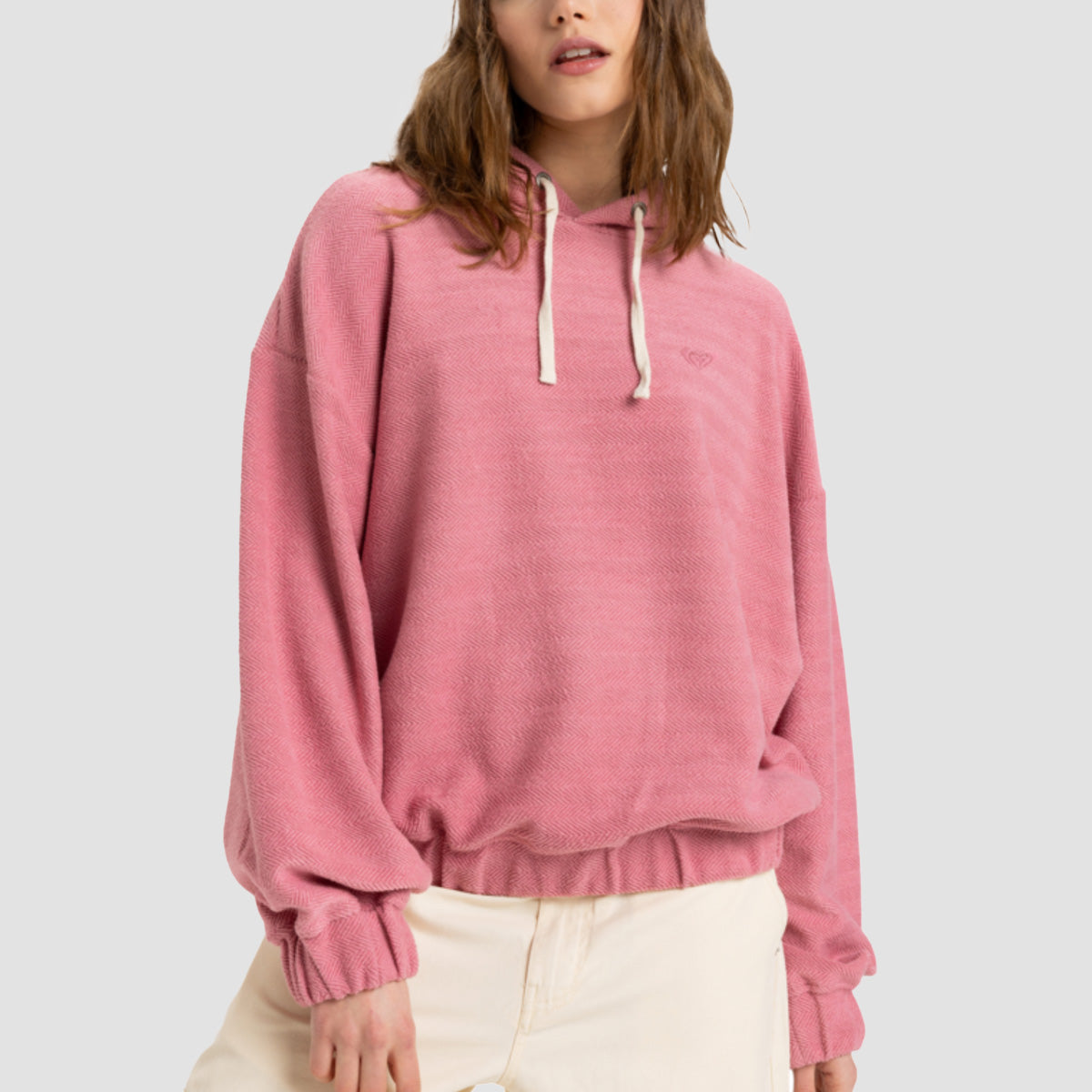 Roxy Taste Of Sun Pullover Hoodie Heather Rose - Womens